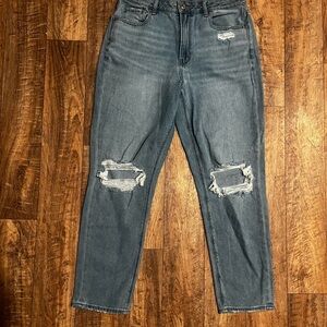 American Eagle Outfitters Blue Distressed Jeans